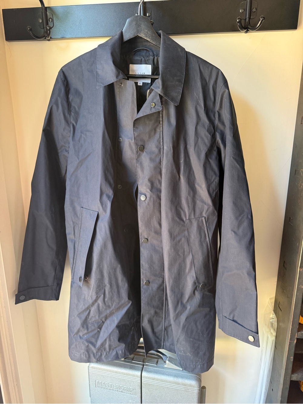 Jigsaw Men's Navy Trench Coat